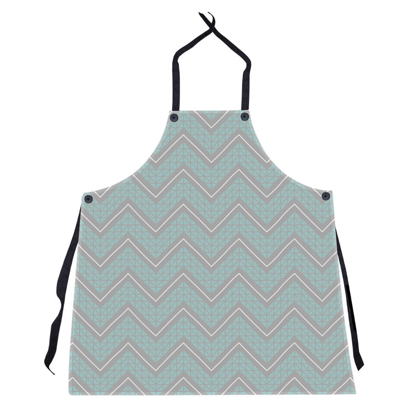 Stephenie Bib Apron, Teal/Gray