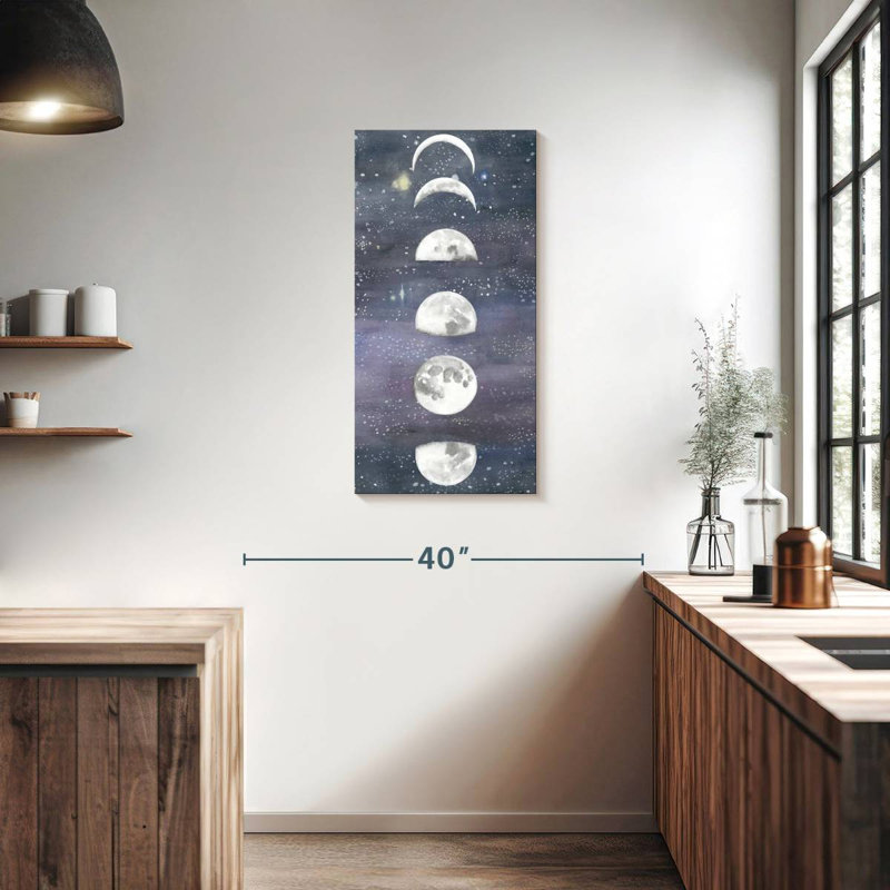 Moon Chart II, H 36 po x l 18 po