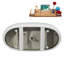 Baignoire autoportante 59 "avec drain interne Streamline-101687456