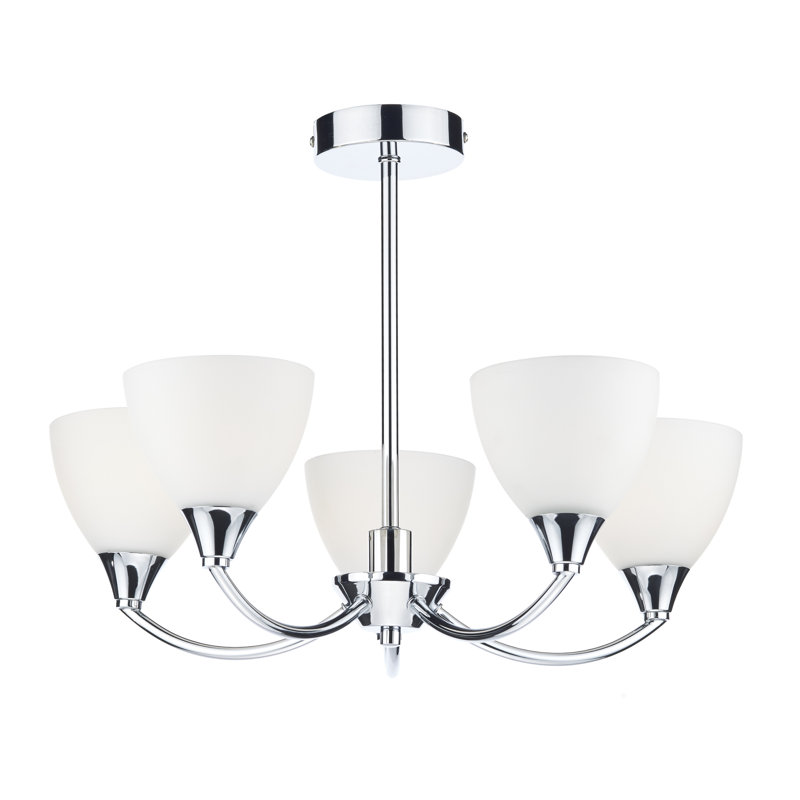 Louisville Glass Semi Flush Mount