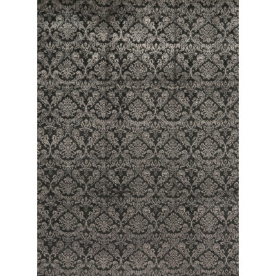 Wool Damask Area Rug
