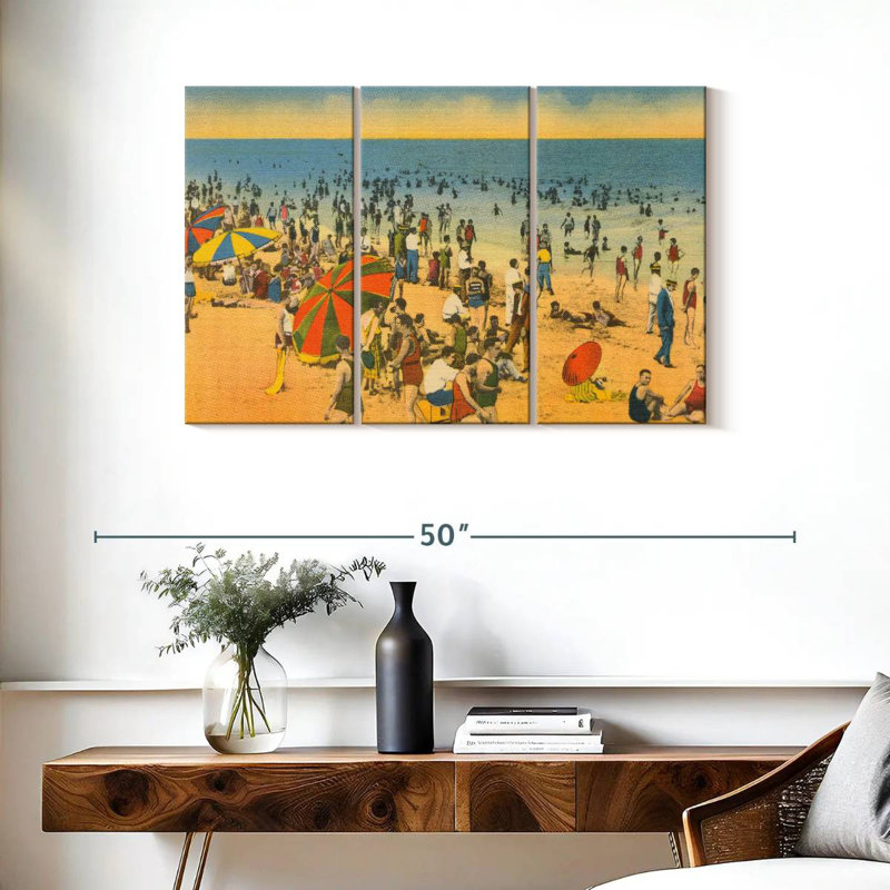 Plage Gillard carte postale, H 24 po x l 38 po