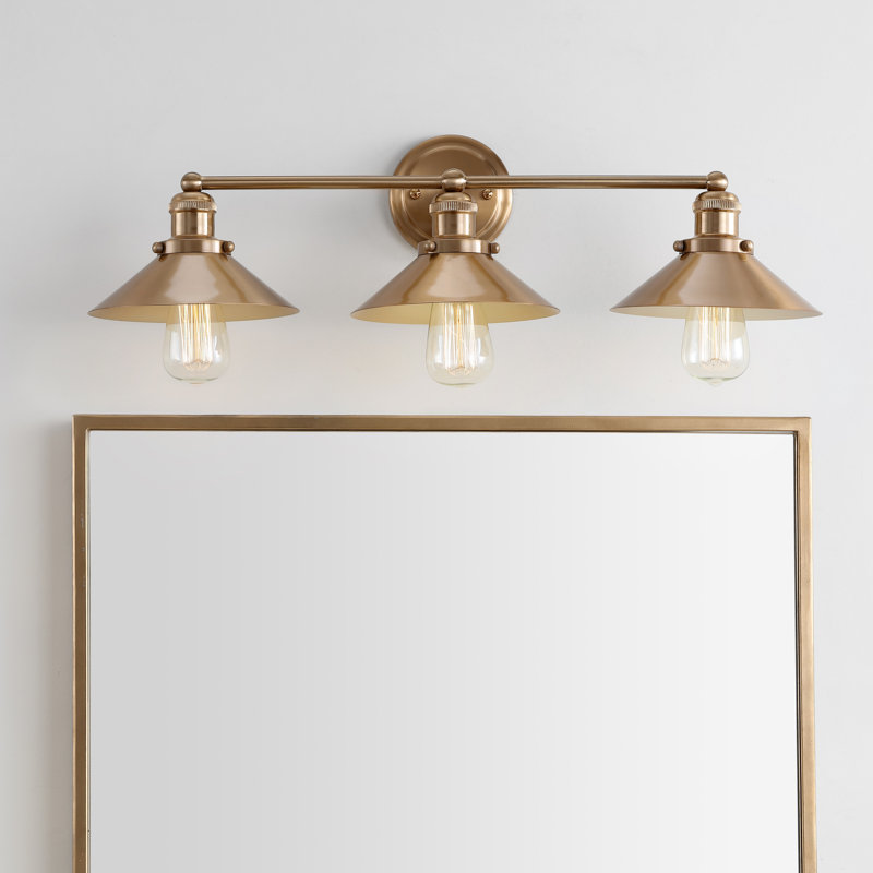 Éclairage pour meuble-lavabo en métal Bagatelle, Laiton doré, 3