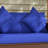 Outsunny Patio Wicker Loveseat With Cushions, 2-Seat Outdoor Pe Rattan Couch Sofa With Throw Pillows, For Porch, Backyard, Garden, Poolside, Blue, Outdoor Patio Sofa