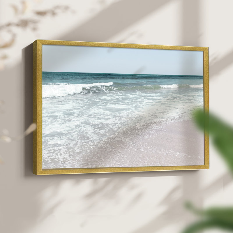 «Shoreline Pleasure», reproduction encadrée, H 11 po x l 14 po, Doré