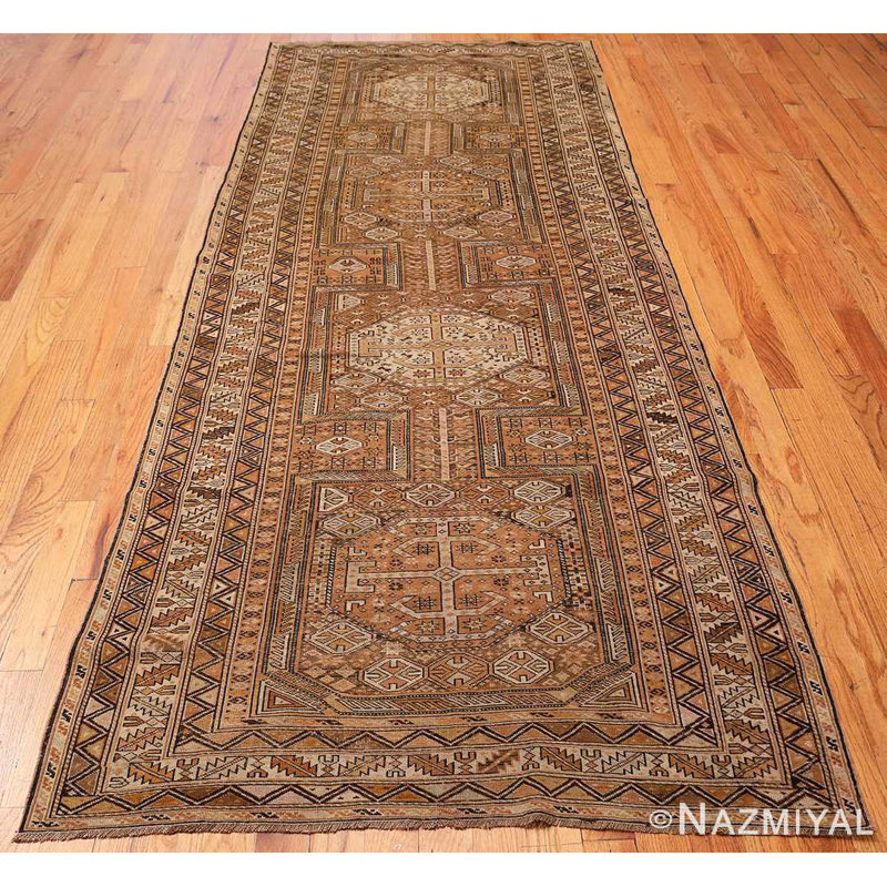 One-of-a-Kind Runner 4'3" X 10'9" Hand Knotted Area Rug