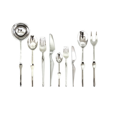 Ergonomica 39 - Piece Stainless Steel Flatware Set - Service for 6