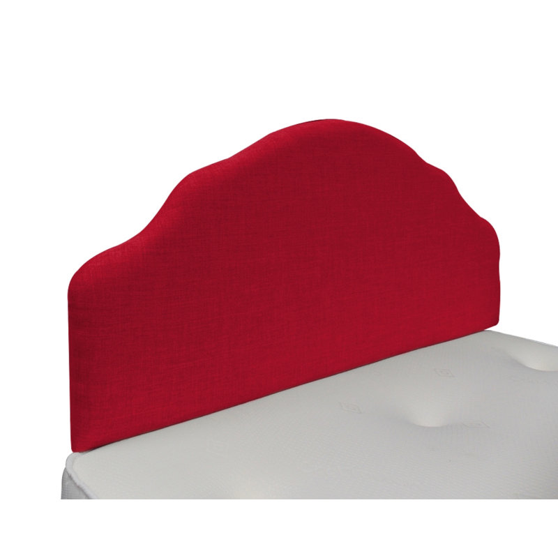 Burbach Upholstered Headboard, Single (3'), Red