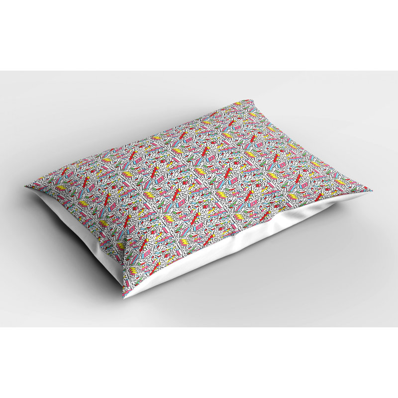 Funky Polyester Sham Set, Twin