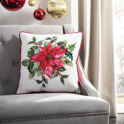 Gwendolen Embroidered Reversible Throw Pillow