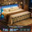 Metal Platform Bed Frame With Storage Headboard And Led Light-1528537559-1528537557