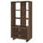 3-Shelf Cabinet Bookcase