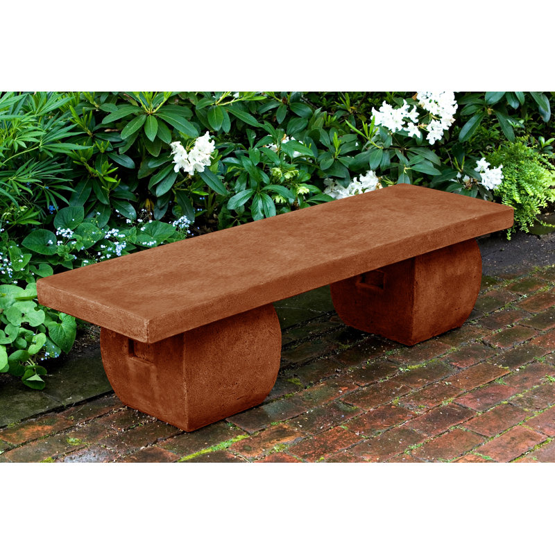 Banc De Jardin En Pierre Fonte Ryokan, Ferro Rustico Nuovo