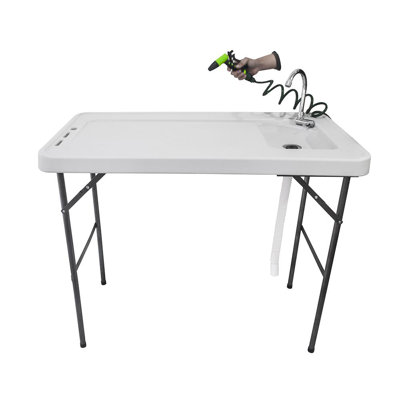 Rectangular Yes Outdoor Picnic Table and Camping Table , 45.08 " W 23.23 " D