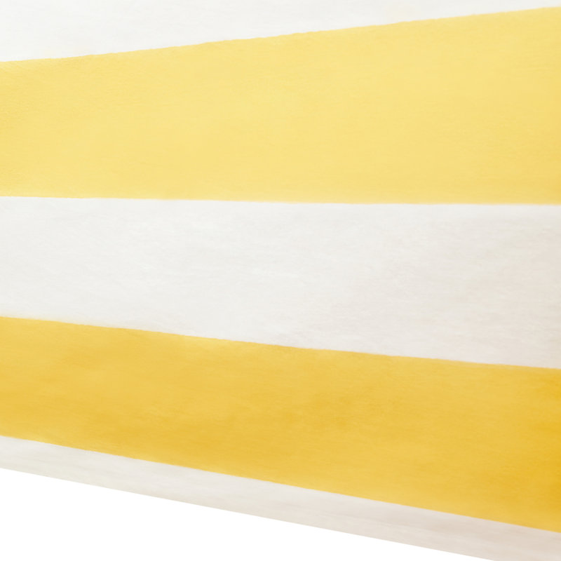 St. Tropez Handmade Striped Tablecloth, 128" L x 71" W, Yellow