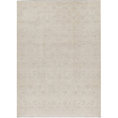 Tapis beige noué à la main de haute qualité