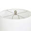 Lampe de table en verre - Morienval - Abat-jour blanc