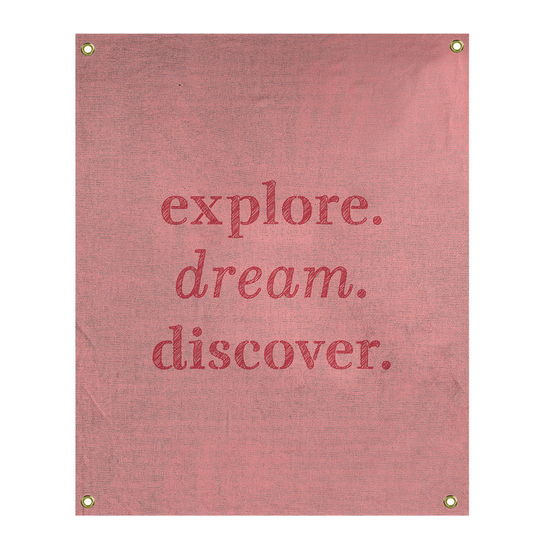 Tapisserie de polypropylène discover de rêve en polyester, H 36 po x l 26 po, Rouge