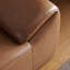Causeuse-coussin standard en cuir véritable brun-1715846784