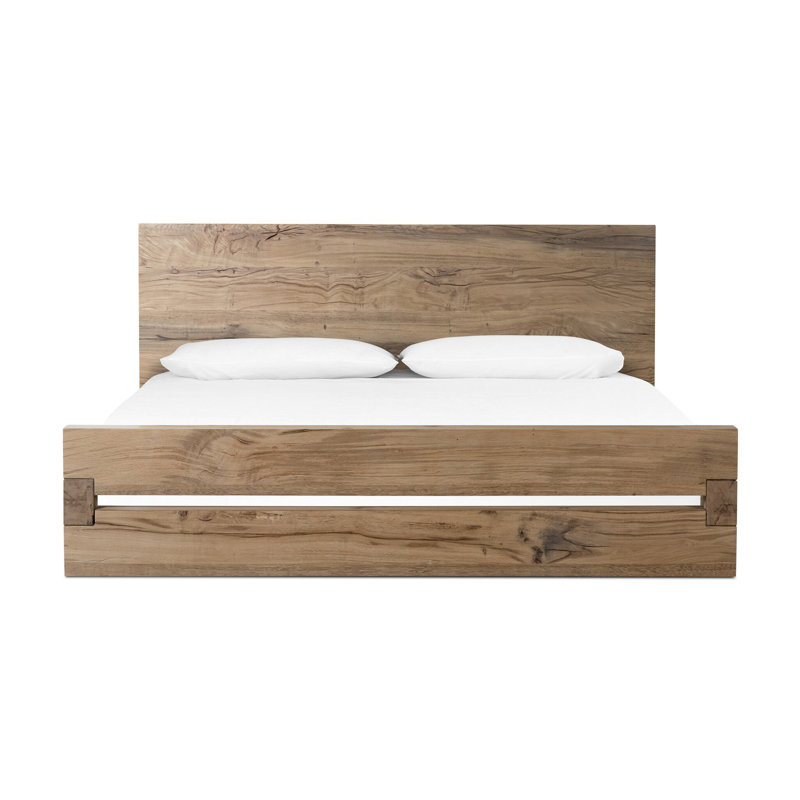 Lia Bed-Natural Reclaimed French Oak-Queen, King