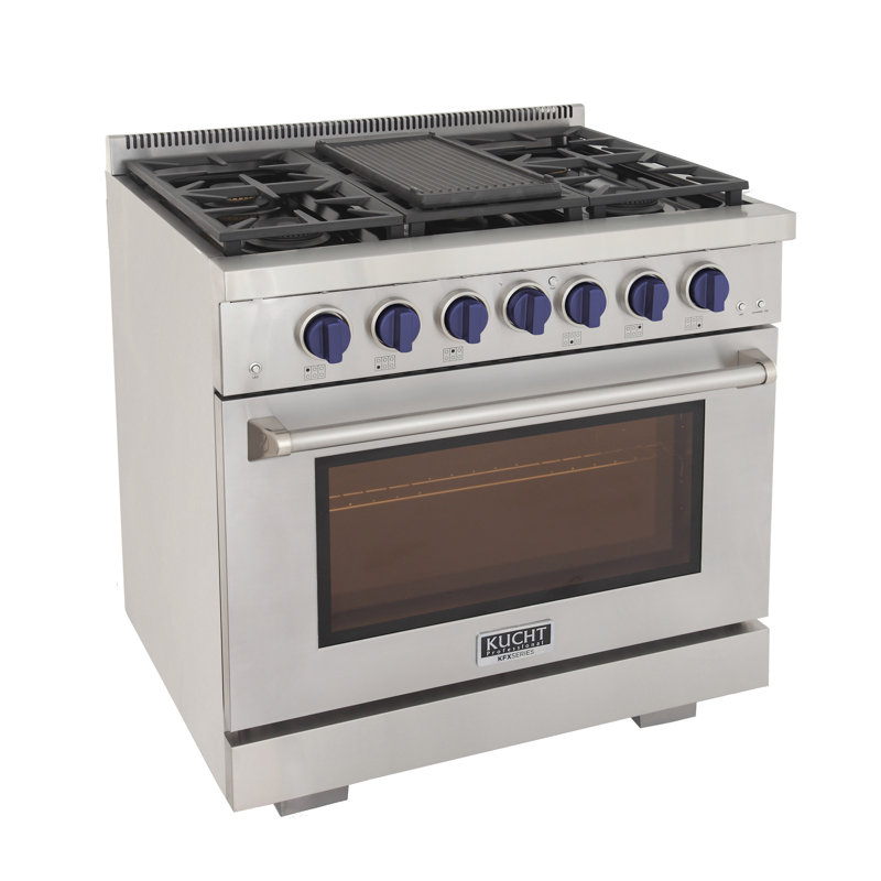 Kucht 36'' W Free Standing Range, Liquid Propane