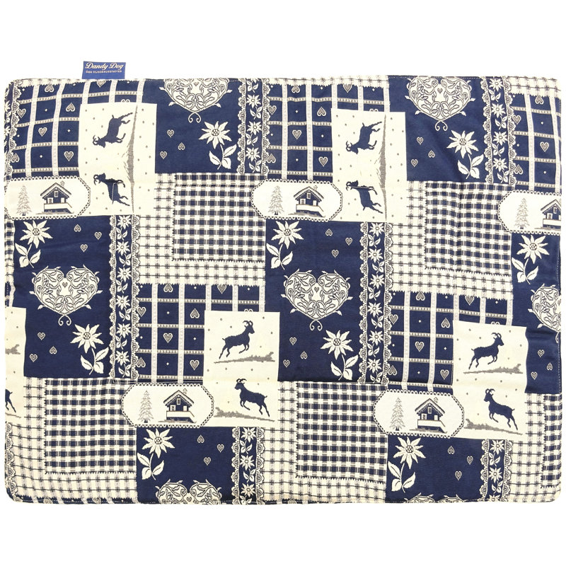 Cotton Blend Fabric Pet Blanket, Blue