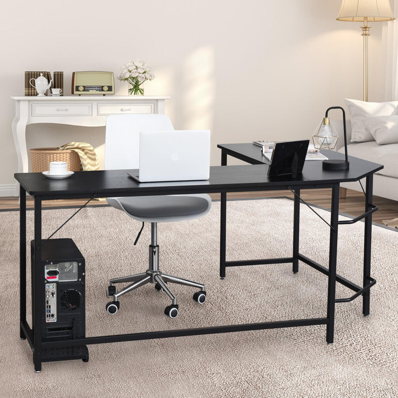 Bureau en L Castauqua, Noir