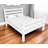 White Solid Wood Full Bed Frame