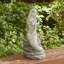 Statue de jardin en sirène à finition de béton H 20 po Vilena