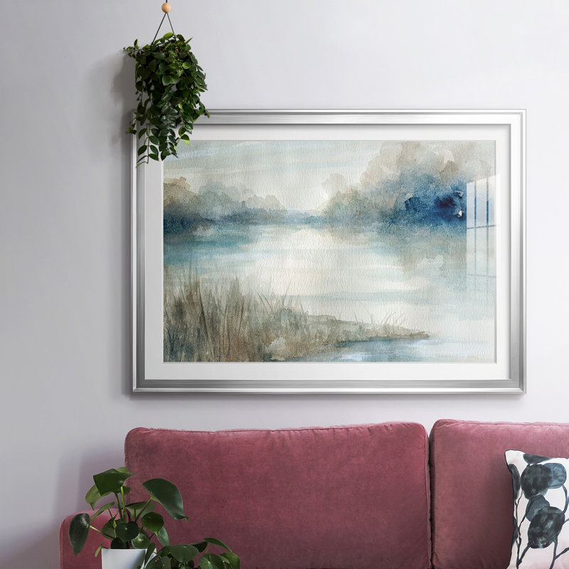 Still Still Waters, H 19 po x l 27 po x P 1,5 po, Argent
