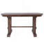 Table de salle à manger extensible 60 "à 78", table de cuisine en bois de ferme avec rallonge amovible, grande table extensible pour 4 à 8 personnes-1385407300