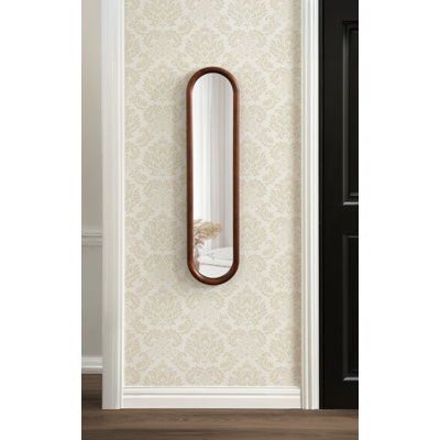 Talma Narrow Wood Capsule Wall Mirror