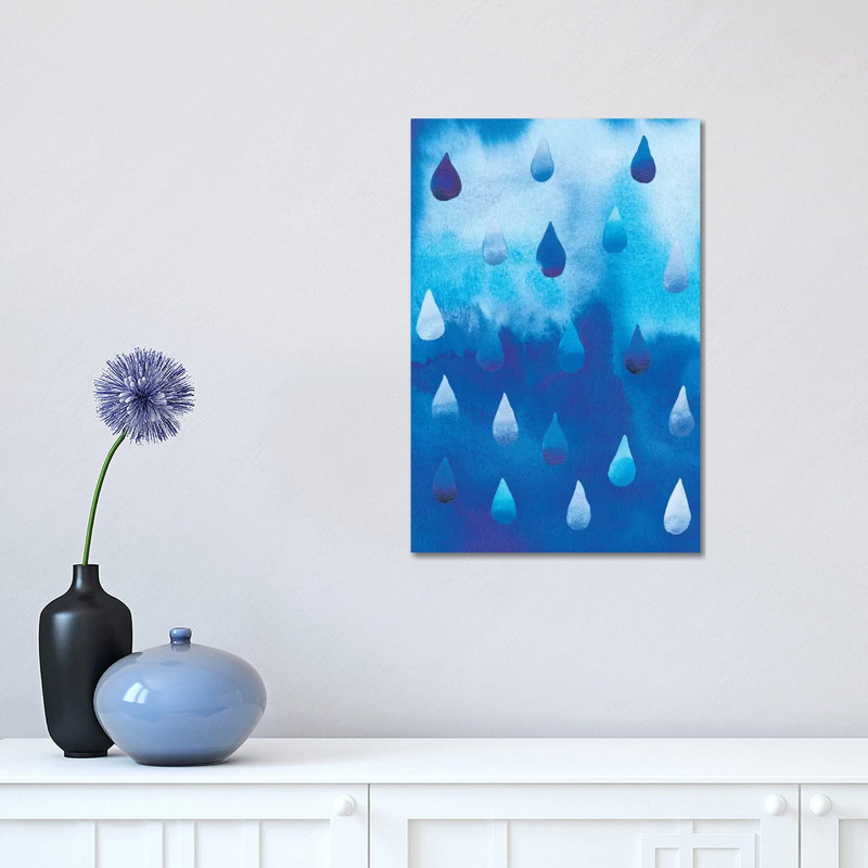 Drip Drop I 1 Piece Wrapped Canvas Painting, 30.48 cm H x 45.72 cm W