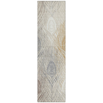 Machine Washable Indoor/Outdoor Jenning ACN2273 Floral Rug