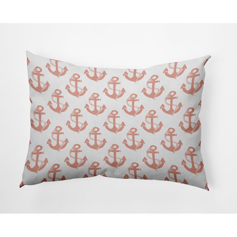 Coussin Nantucket, Corail doux