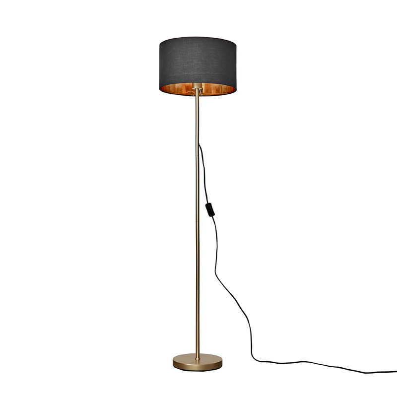 Jaylynn 144cm Traditional Floor Lamp, Gold