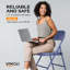 White Patio Metal Folding Chair(Set Of 4)-2105801241