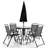 Marcheline 4 - Person Patio Dining Set Umbrella Hole Included Round Table