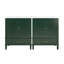 60" Double Sink Bathroom Vanity Set, 2 Cabinets with Door Organizers, 2 Drawers, Green