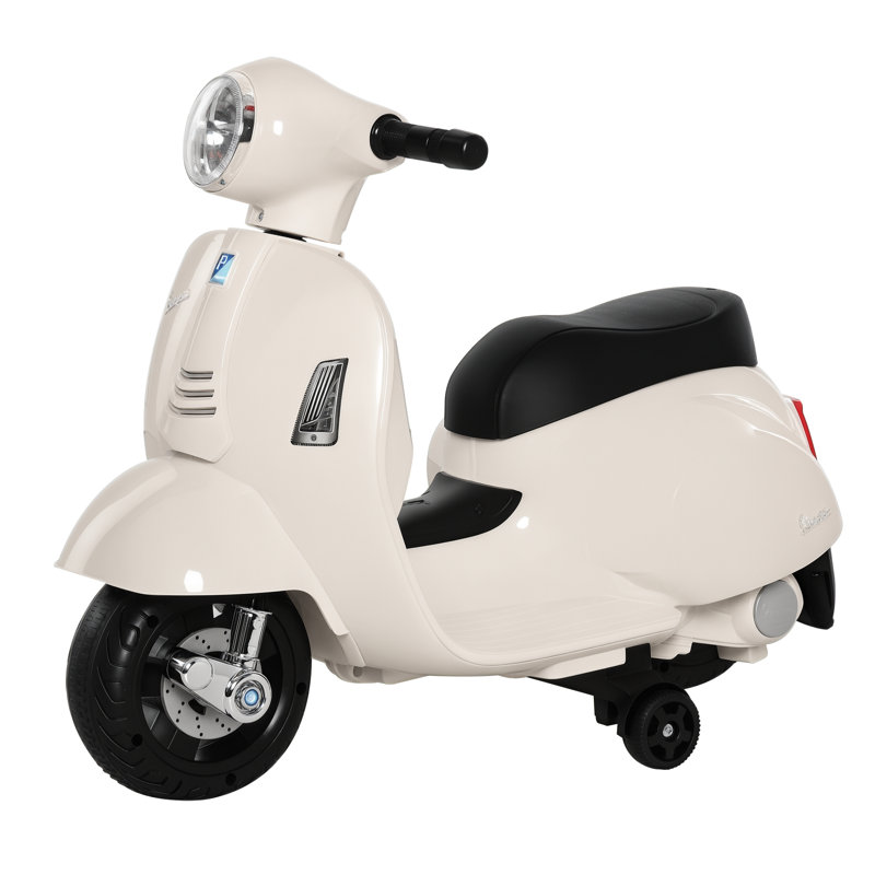 Dandrea Freeport Park Kids Electric Motorbike Baby Vespa Scooter 18-36 Months 6V, Red