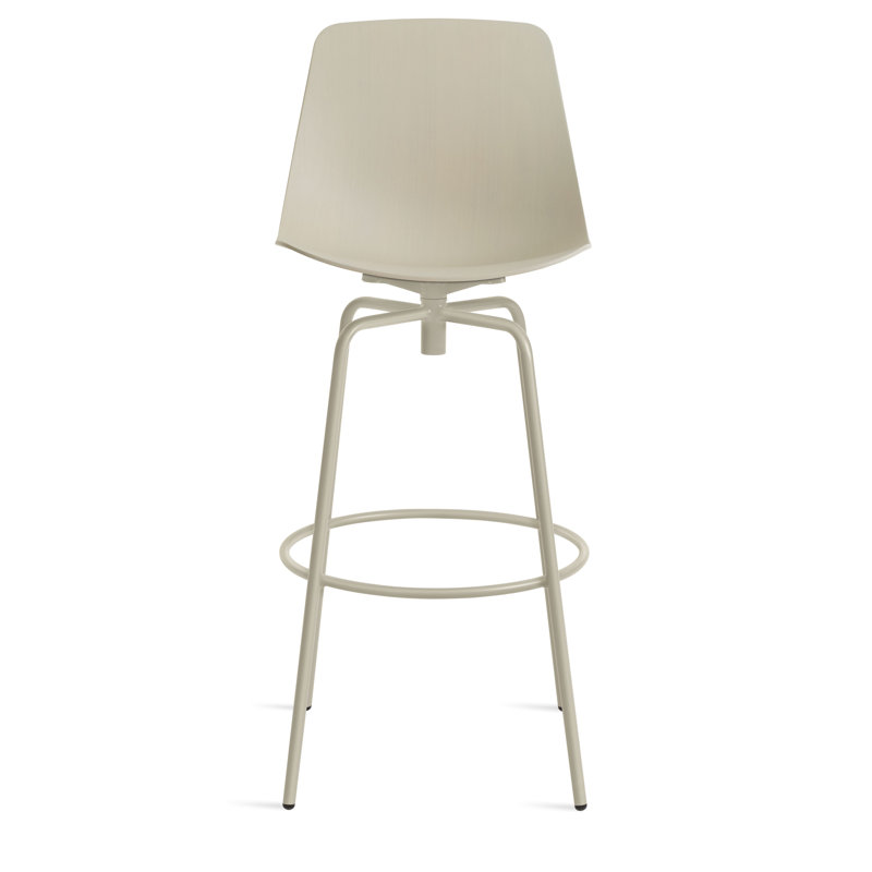 Clean Cut Swivel Stool, Oxblood Genuine Leather, Bar Stool (31" Seat Height)