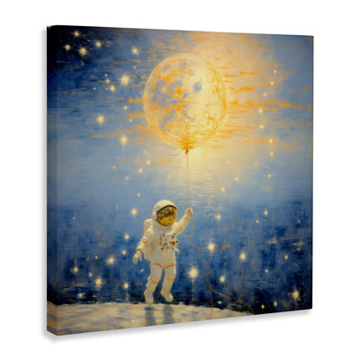 «Astronaut with Dreamy Cosmic Balloon», conception par Angie Hawke