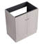 Meuble-lavabo moderne 30 po kaki - Accessoire de porte à fermeture en douceur avec option de rangement