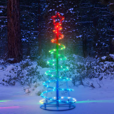 Smart Christmas Cone Tree LED Light, 6Ft 265 LED Music Sync with