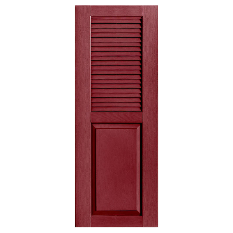 Combinaison droite à persiennes combinées, 15 po, 73 po, Canneberge
