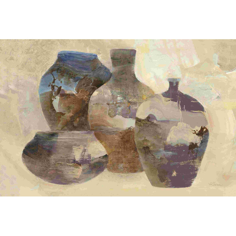 Nature morte en céramique, H 8 po x l 12 po