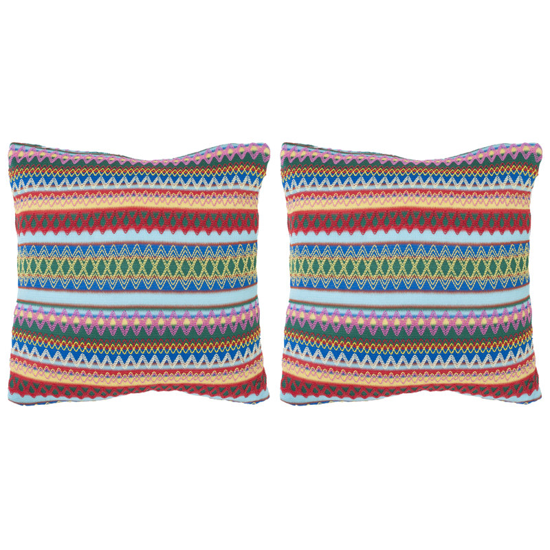 Coussin Mckenzie Burst, 22 po x 22 po, Bleu