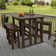 Arbnora Rectangular 4 - Person 54" Long Bar Height Dining Set