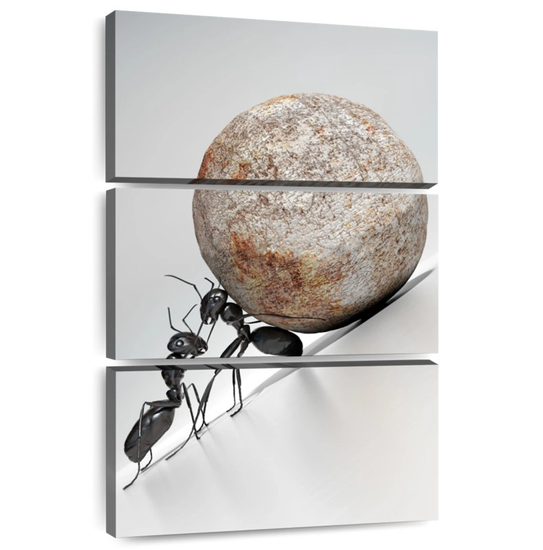 Brampt Black Ant Teamwork, 65" H x 42" W