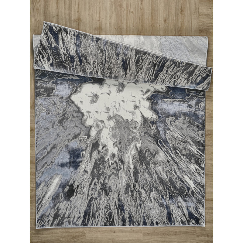 Armwood Collection Abstract Burst Area Rug, Rectangle 2' x 2'11"